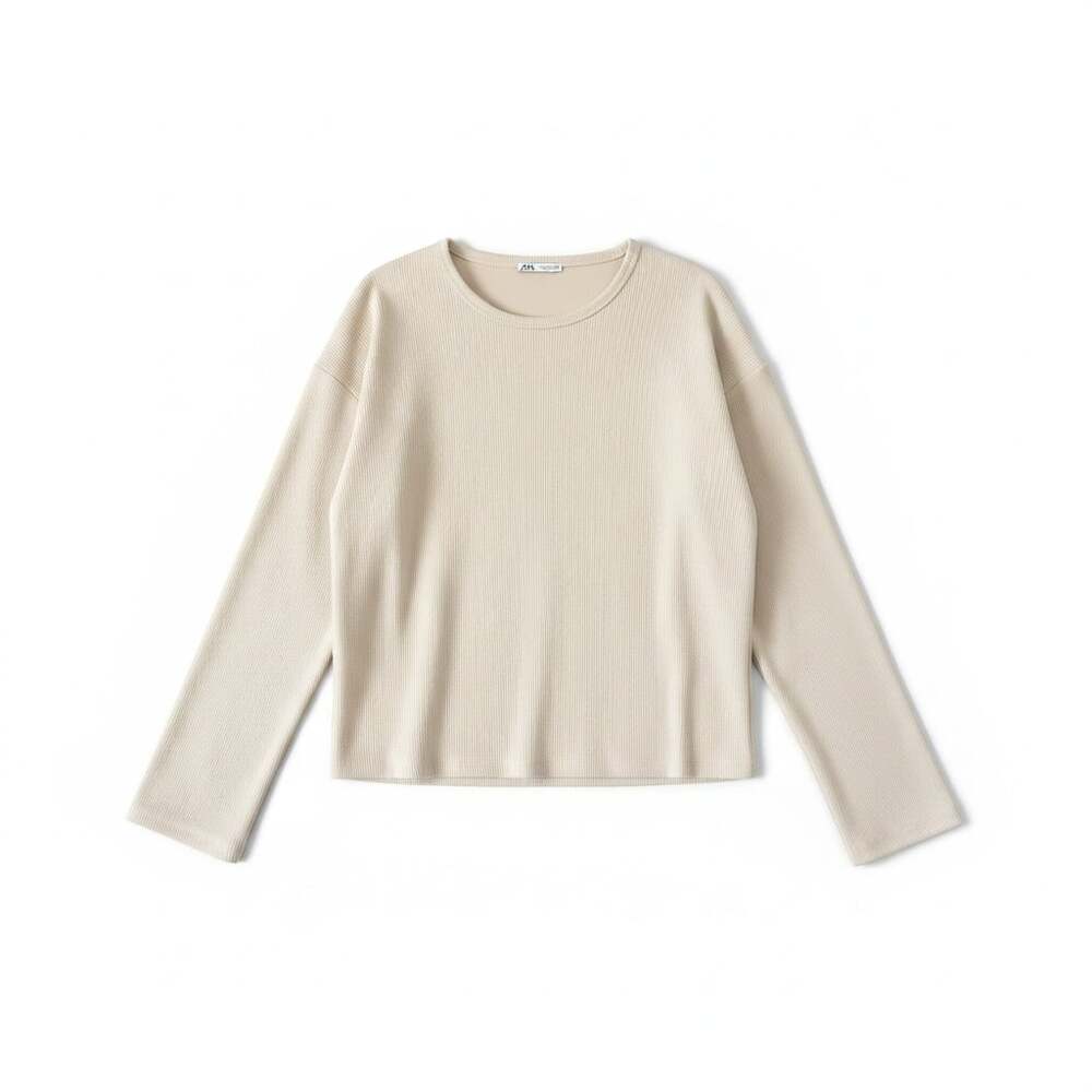 Zara Men Ribbed Soft Sweatshirt Size M